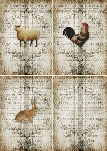 Decoupage queen grain - -, 4
