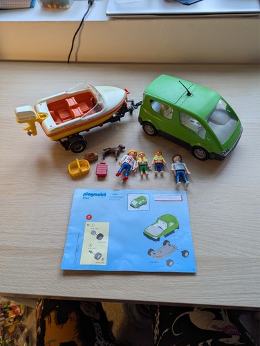 Playmobil car and - car, boat