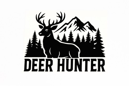 Deer hunter bumper sticker - hunter,