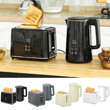 1.5L 3000W Fast Boil Kettle and 2 Slice Toaster Set with Insulation