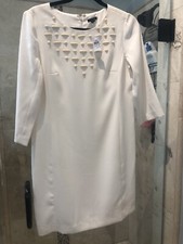 NWT Ann Taylor Ivory Beaded Jeweled  Size S 4