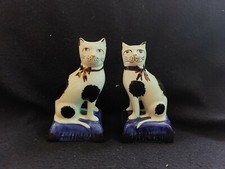 Antique staffordshire cats