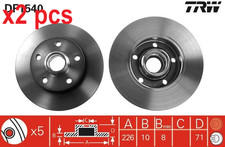 X2 PCS L&R SIDES DF1540 BRAKE