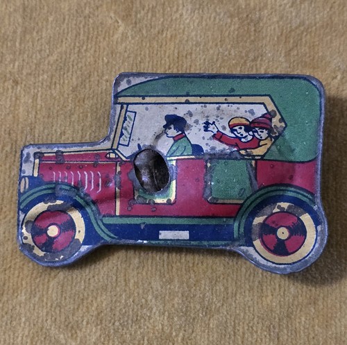 Antique tin litho - tin, car