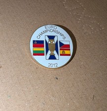 Vintage Old Euro 2012 Football Tournament Scotland Group Qualifiers Pin Badge 