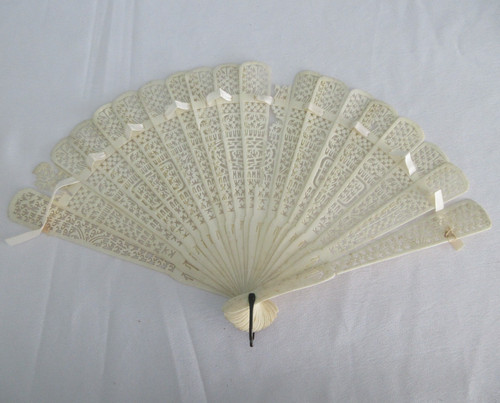 Antique brise fan bone bovine - antique,