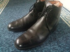 Sanders George Boots -  Dress Black Leather Boots UK 9 Mens