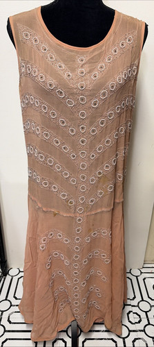 Antique 1920s silk beaded - silk,