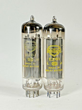 MATCHED PAIR MULLARD EZ81 YELLOW PRINT 1964 NIB