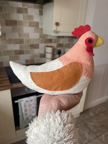 Handmade soft toy chicken - soft,