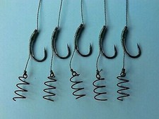 5 X CARP HAIR RIGS MATT BLACK