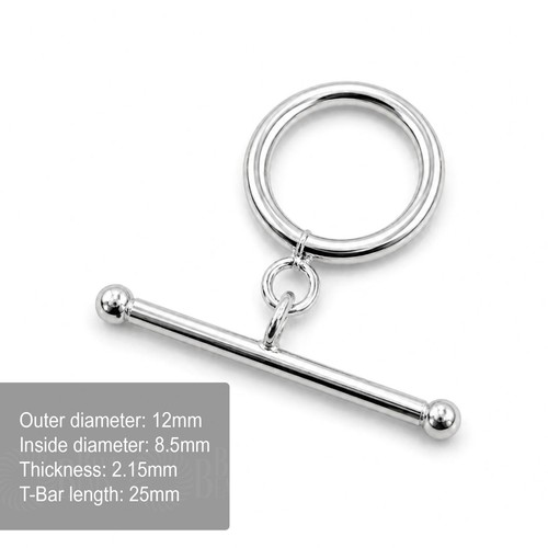 925 sterling silver toggle - 925,