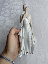 Vintage Porcelain Flapper Lady Roaring 20's Gatsby Figurine Ornament