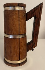 Wooden Beer Tankard Mug Hand