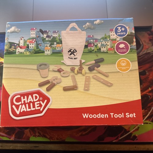 Wooden tool set - with, storage