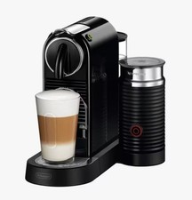 Nespresso CitiZ Coffee Pod Machine wiht Aeroccino Milk Frother Black C Grade
