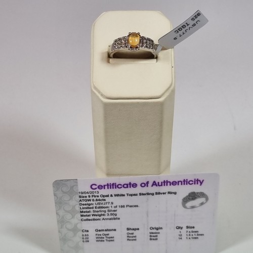 Gemporia fire opal white - fire,