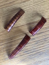 Genuine ROLEX DAYTONA Crocodile Brown Tan Leather Watch Strap Band