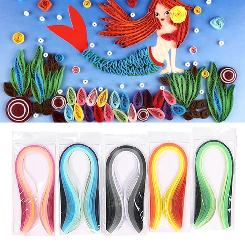 Quilling paper kit 15pcs - quilling,