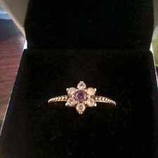 Pandora S925 Forget Me Not Silver Flower Blossom Ring Size 52 Limited In VGC