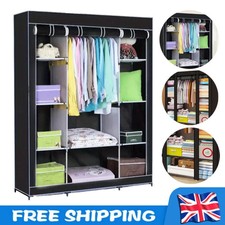 Large Fabric Canvas Wardrobe