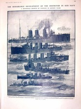 Old 1910 War Ship Destroyer