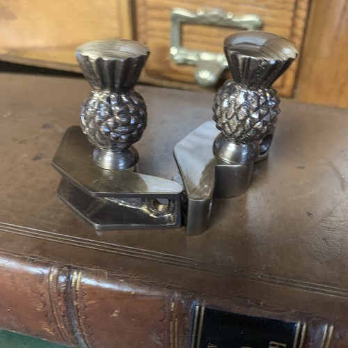 Pair antique brass - pair, stair