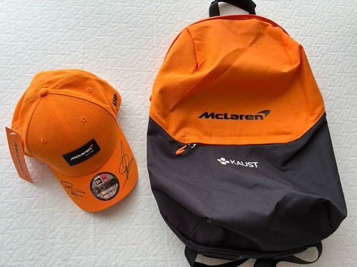 Mclaren signed cap backpack - mclaren,