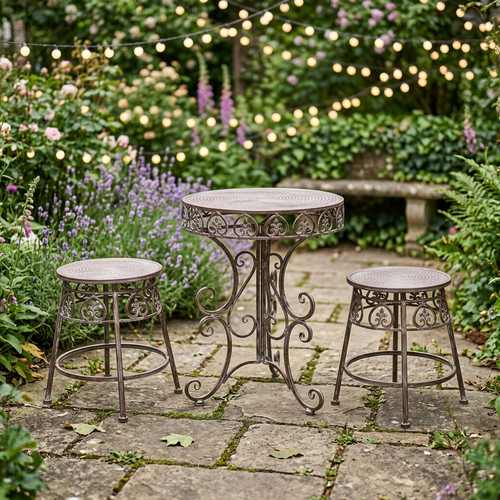 Metal garden table stool patio - metal,