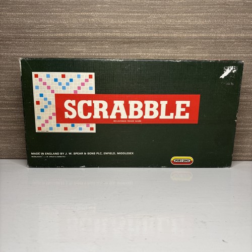 Vintage scrabble board - scrabble, game