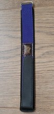 20mm ALPINE SPORT NYLON PURPLE FABRIC ADJUSTABLE WATCH STRAP HOOK & LOOP.