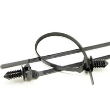 Nylon Cable Ties Car Wire Kit Zip Strap Tie Wrap Push Clip Fastener Bundle 50Pcs