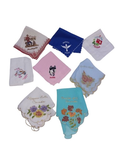 Vintage souvenir handkerchief - souvenir,