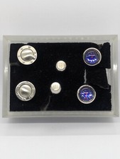 Next Mens Cufflink Gift Set, Trio Of Car Themed Cufflinks, Silver Toned...