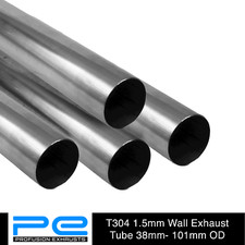 304 STAINLESS STEEL ROUND TUBE PIPE EXHAUST REPAIR VARIOUS ALL LENGTHS AVAILABLE