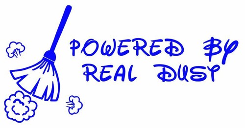 Powered real dust car vinyl - powered,
