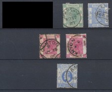 Hong Kong Stamps 1867-1907 Shanghai; Amoy; Canton SGZ89;160;798;800 CV £17.35