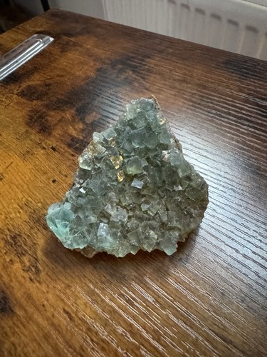 Green fluorite crystal - crystal, cluster