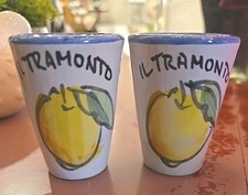 Pair Hand Painted Limone