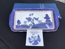 Royal Doulton Booths ‘Real Old Willow’ 13.5” Serving Sandwich Plate Platter Dish