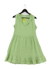 Luella A-Line Midi Dress L in Green