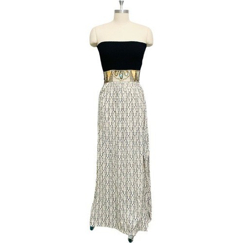 Skemo black strapless beaded - black,