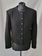 LADIES BLACK JACKET BUTTON UP SIZE 16 BY JOYCE RIDINGS