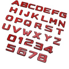 3D Metal Car Letters Badge |