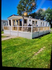 static caravan veranda decking wrap around 