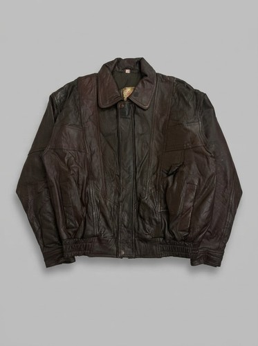Vintage 90s brown real - brown, leather
