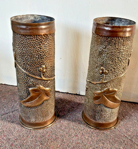 Vintage pair brass trench - vintage,