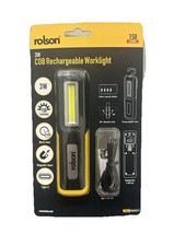 Rolson 3W USB Rechargeable Torch Flexible Inspection Lamp COB Worklight - 61467