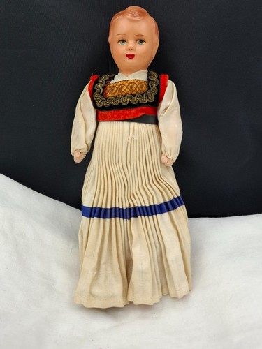 Vintage folk figure doll 25cm - vintage,