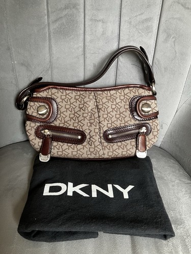 Dkny brown signature shoulder - dkny,